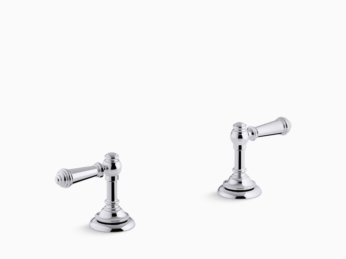 Polished Chrome Deck-Mount Bath Lever Handle Trim K1726