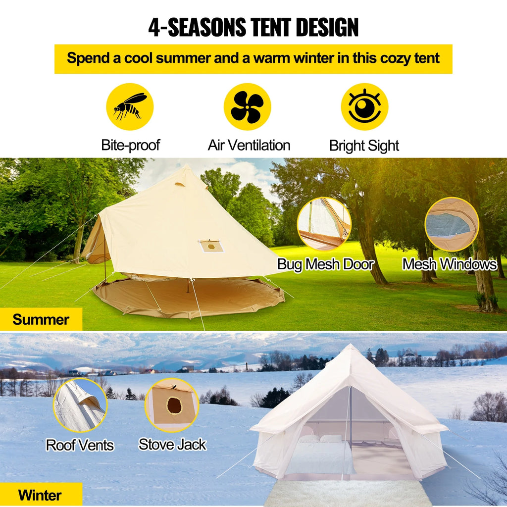 Waterproof Cotton Canvas Bell Tent F67430