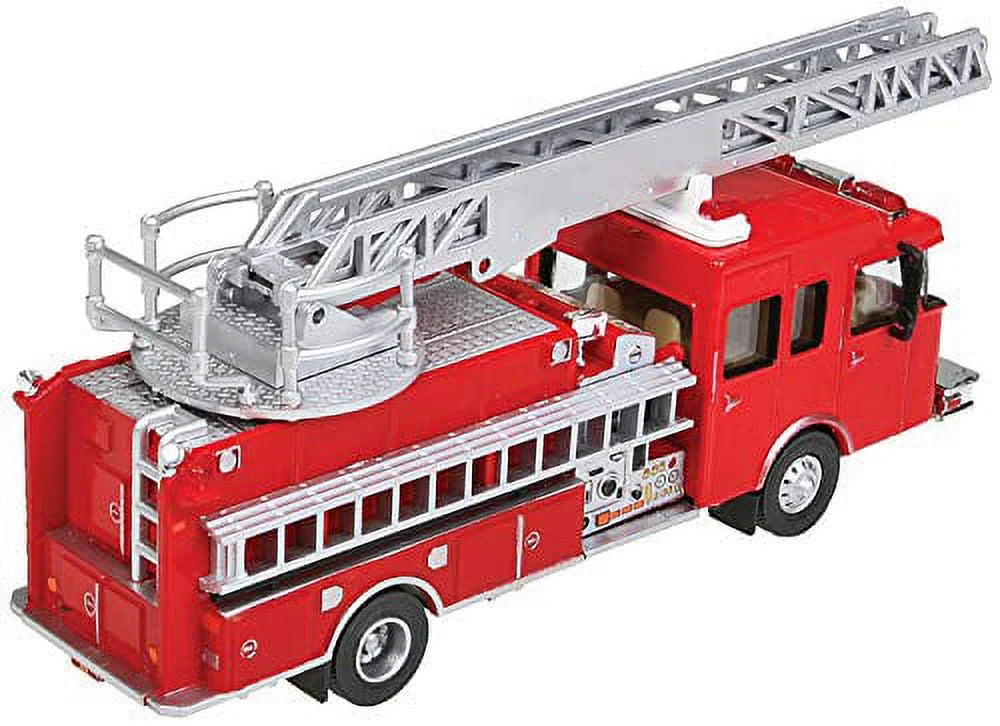 HO Scale Fire Department Ladder Truck Red Emergency Vehicle F231