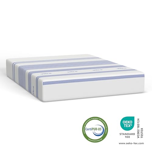Gel Memory Foam Mattress, 12-Inch Queen White P94412