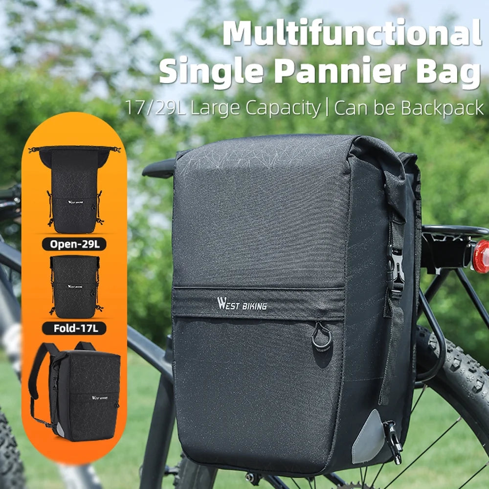 Expandable Bike Rear Seats Bag Cycling Bag U252707