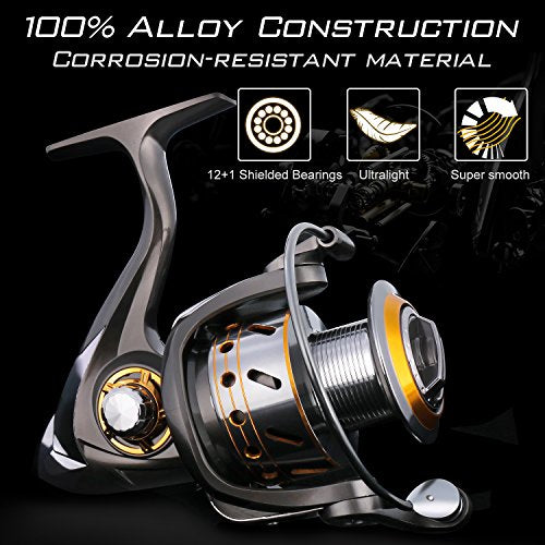 12+1BB Ultralight Smooth Spinning Fishing Reel K89324