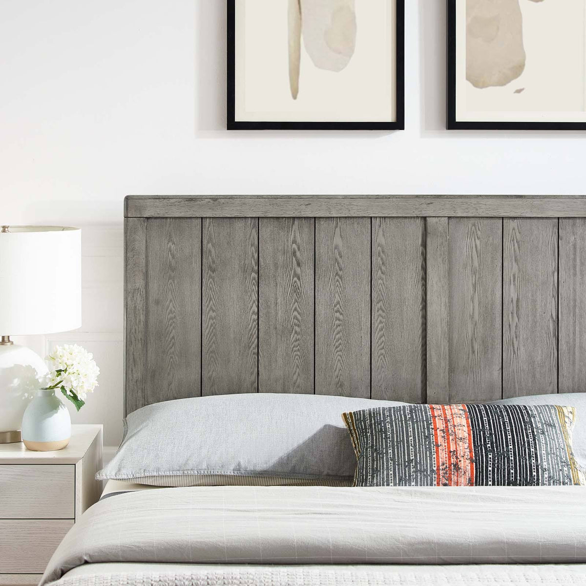 Twin Headboard Black Wood D56350