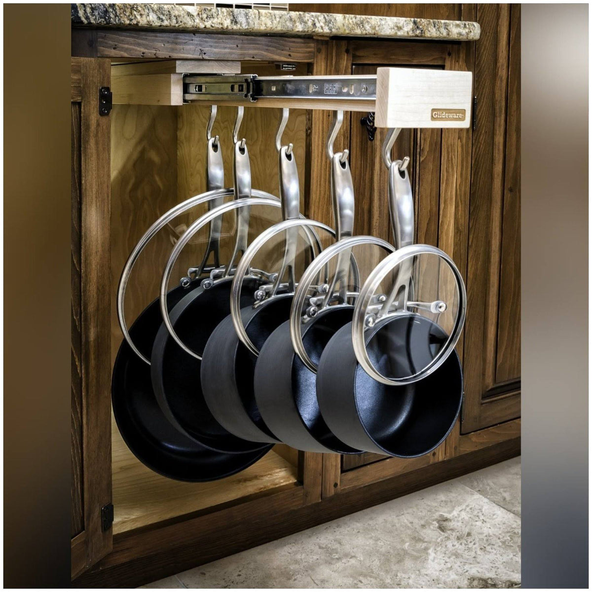 Wood Pull-Out Cabinet Organizer I7832