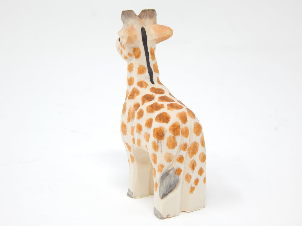 Miniature Safari Zoo Handmade Wooden Carved Ornament Figurine I252