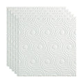 Matte White Glue Up Ceiling Tile 5 Pack W9826
