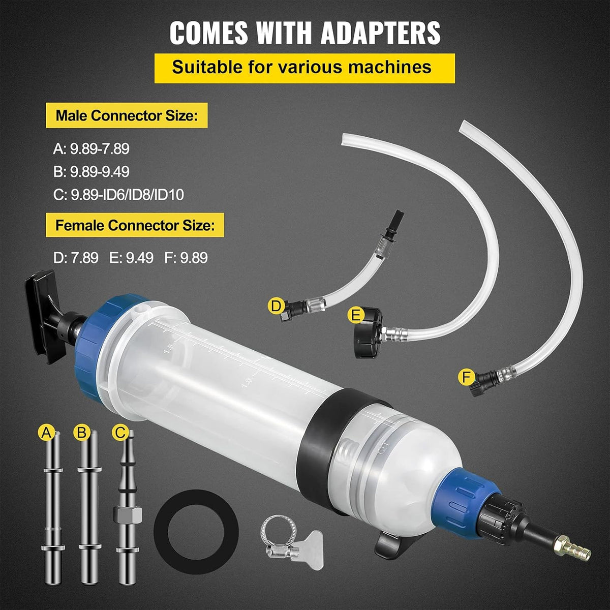 Transmission Fluid Pump Manual ATF Dispenser Tool Set with Adapters Pack of 2 A776