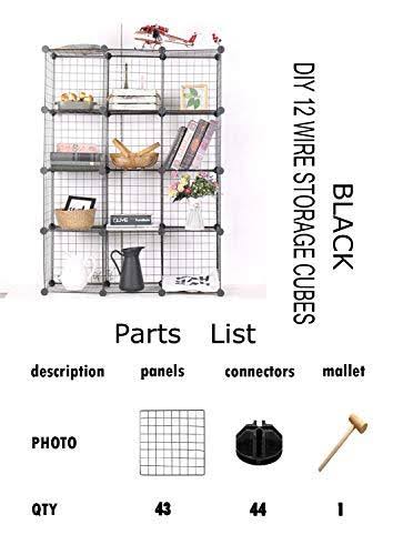 12-Cube Metal Wire Storage Organizer Q9000