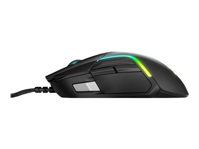 Matte Black Ergonomic Optical USB Mouse C1191