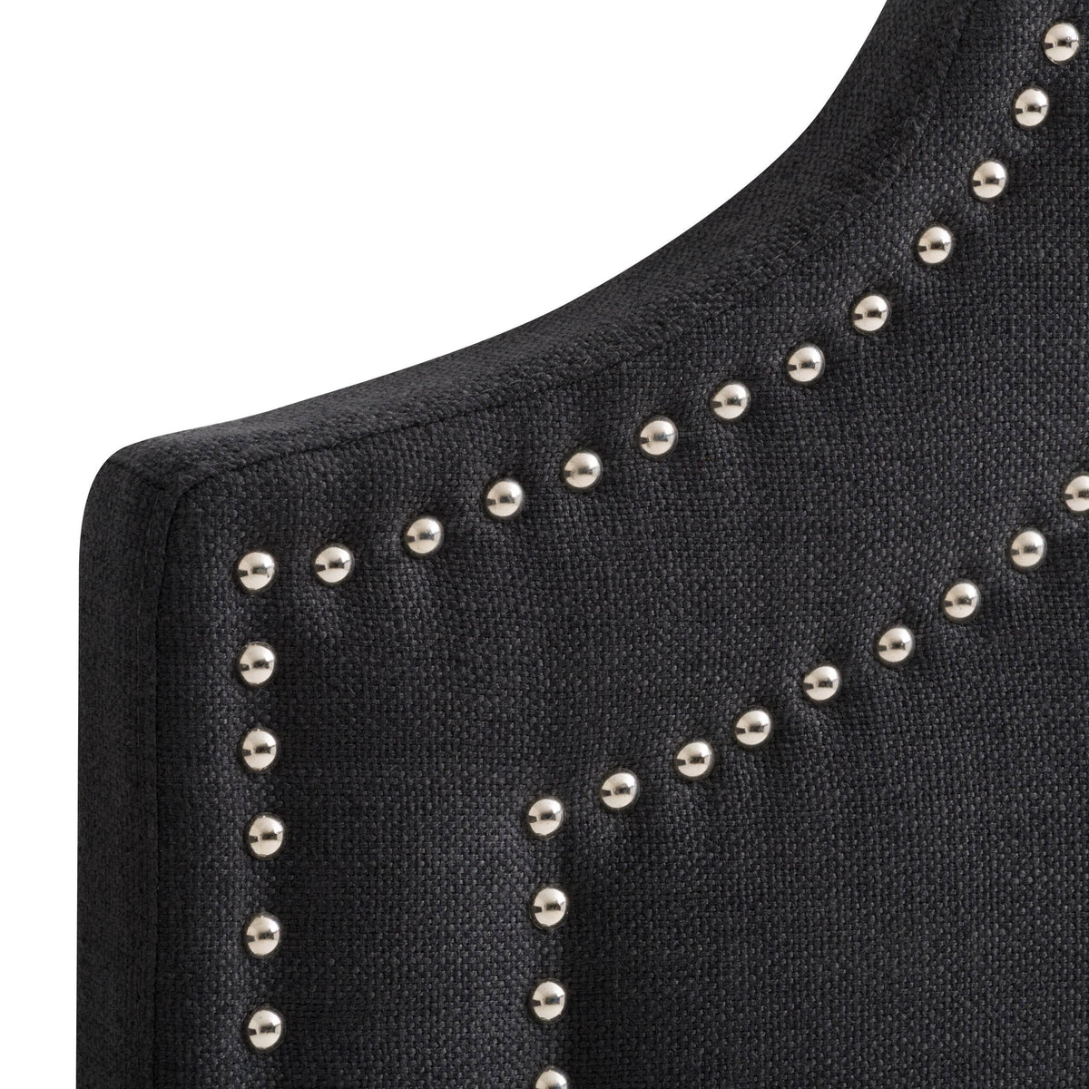 Dark Grey Button Tufted Headboard Q28468