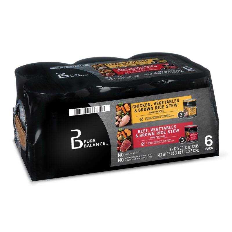 Beef and Chicken Stew Wet Dog Food Variety Pack A18127