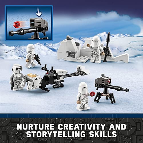 LEGO Star Wars Snowtrooper Battle Pack 75320 Set, Building Toy with 4 Figures, Blasters and Speeder Bike M584