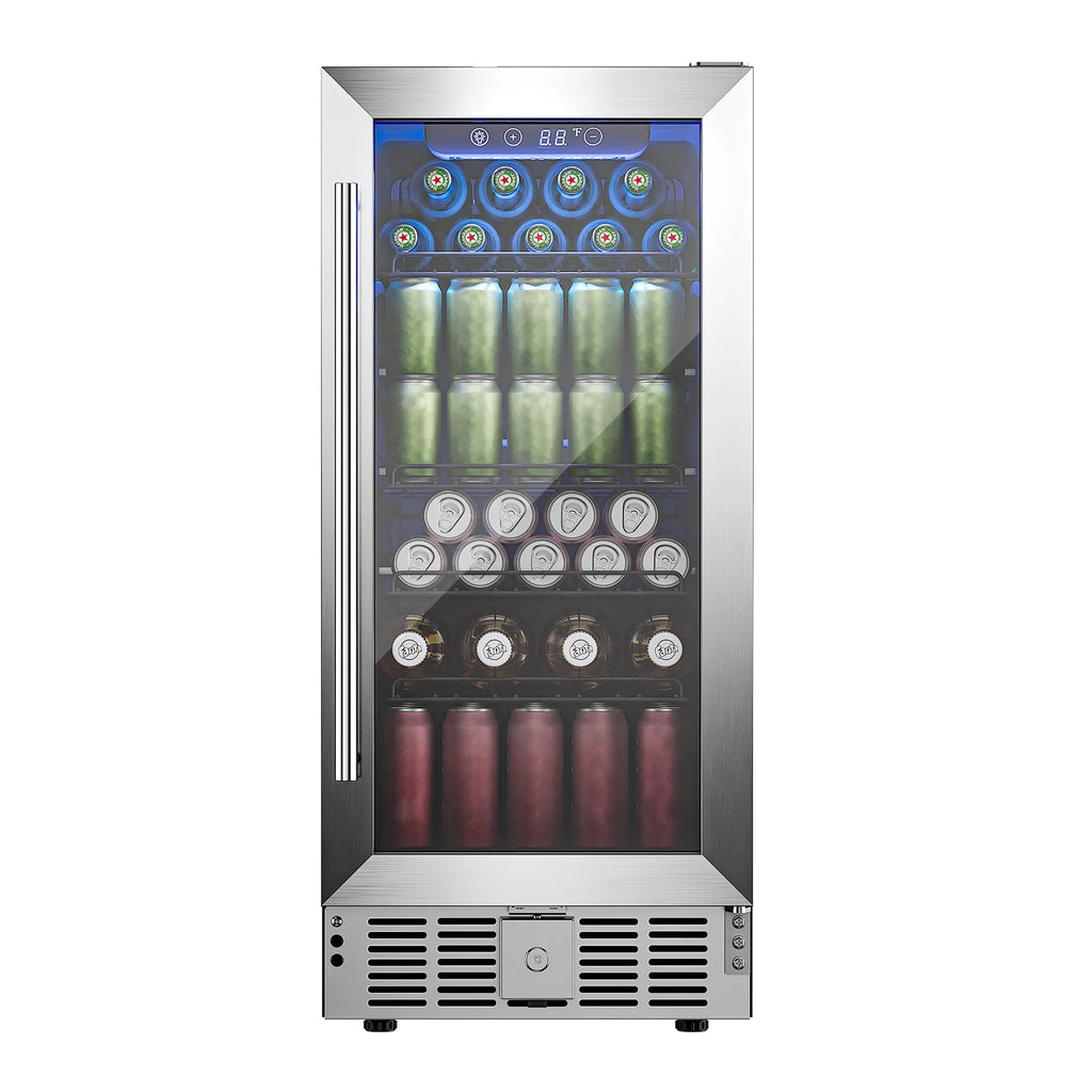 15 Beverage Cooler 32 Bottle Wine Fridge Glass Door B654299