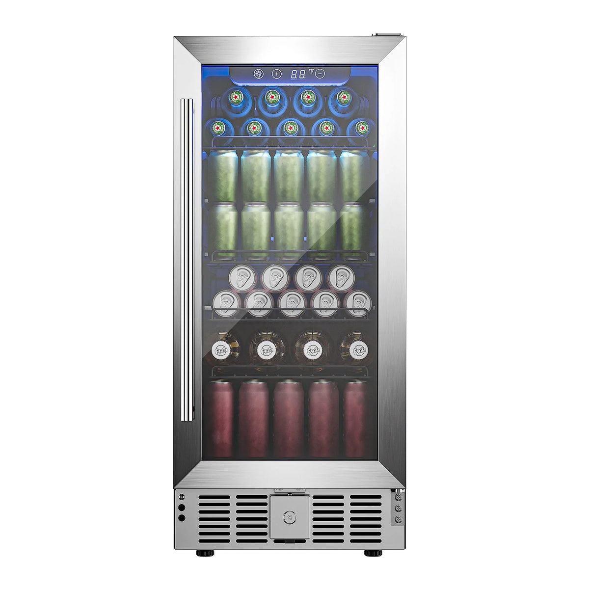 15 Beverage Cooler 32 Bottle Wine Fridge Glass Door B654299