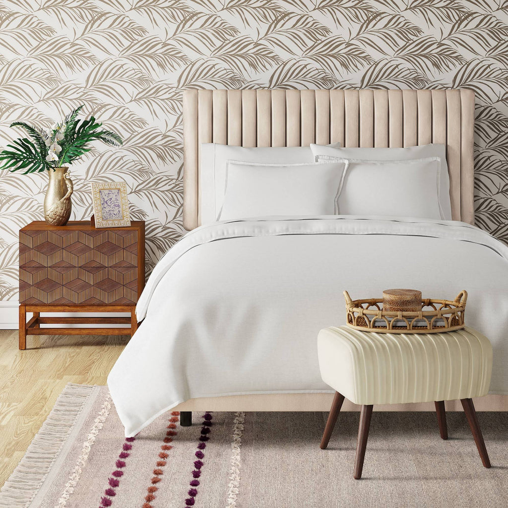 Cream Velvet Queen Headboard F920099