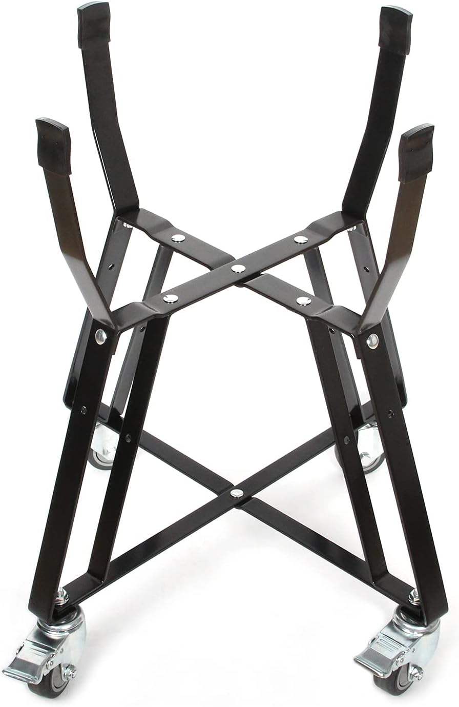 Rolling Cart with Locking Caster Wheels Powder Coated Steel K736