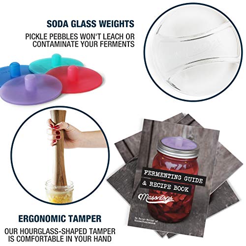 Fermentation Jar Starter Set with Mason Jar, Lids & Weight F354784