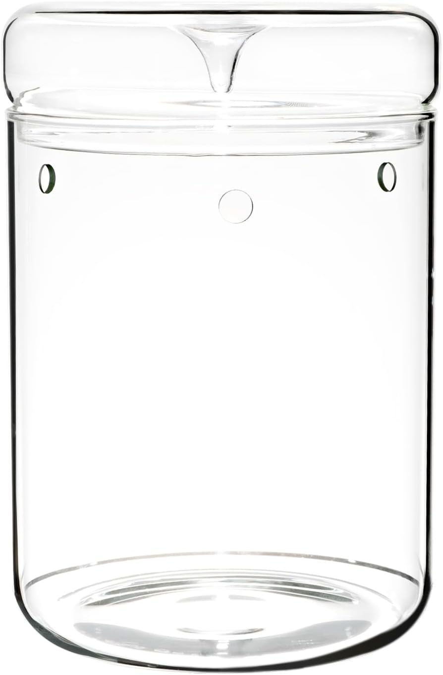 Glass Plant Terrarium – 4.7 x 7 in Small Glass Planter with Lid V441082