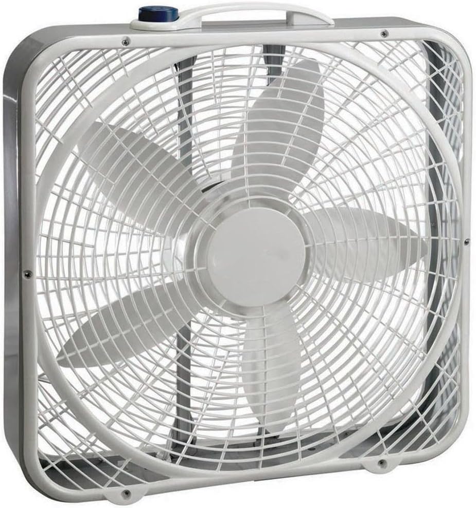 White 20" 3-Speed Box Fan B341382