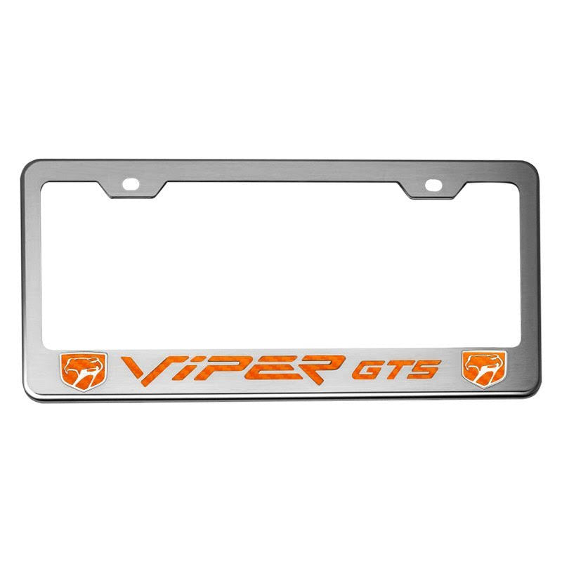 License Plate Frame CF Orange B293