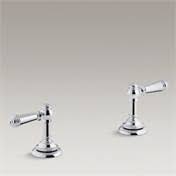 Polished Chrome Deck-Mount Bath Lever Handle Trim K1726