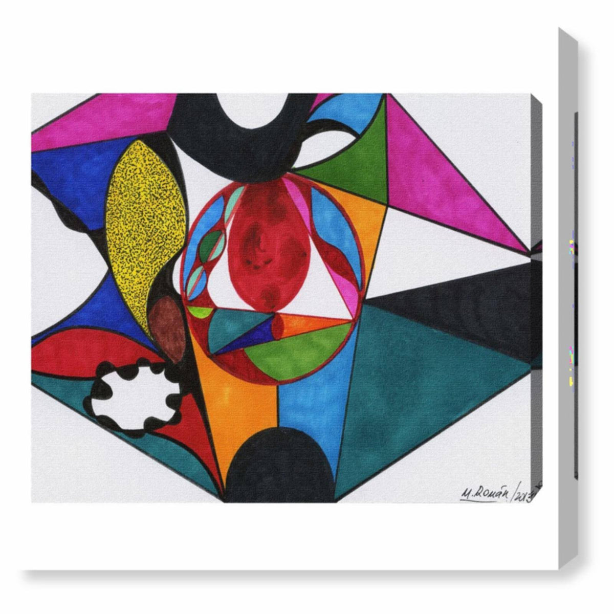 Red Jewel Canvas Art, 24W x 28H K524