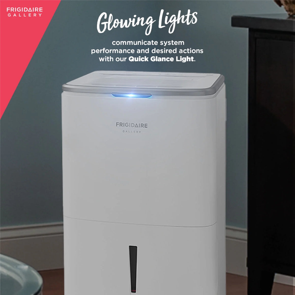 50-Pint Smart Portable Dehumidifier in White L62229