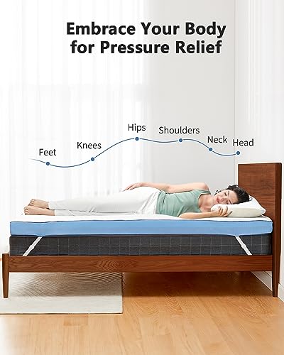3 Inch Firm Gel-Infused Memory Foam Mattress Topper Twin Size S2766