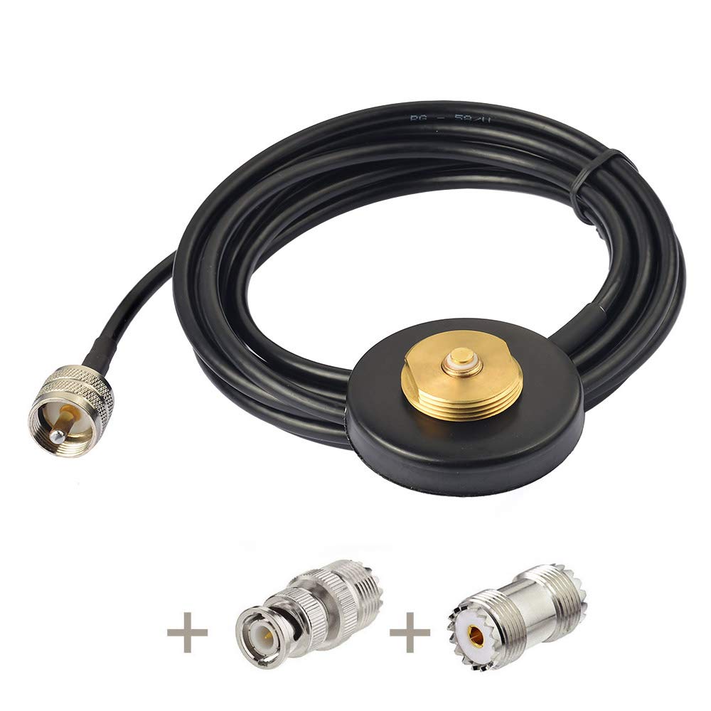 Antenna Mount to PL-259 Cable with L-Bracket and BNC Adapter C4081