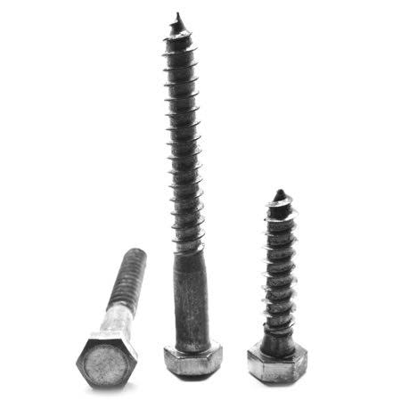 1/2 inch-6 x 2 inch Hex Lag Screw Low Carbon Steel Plain Finish Pk 225 C720684