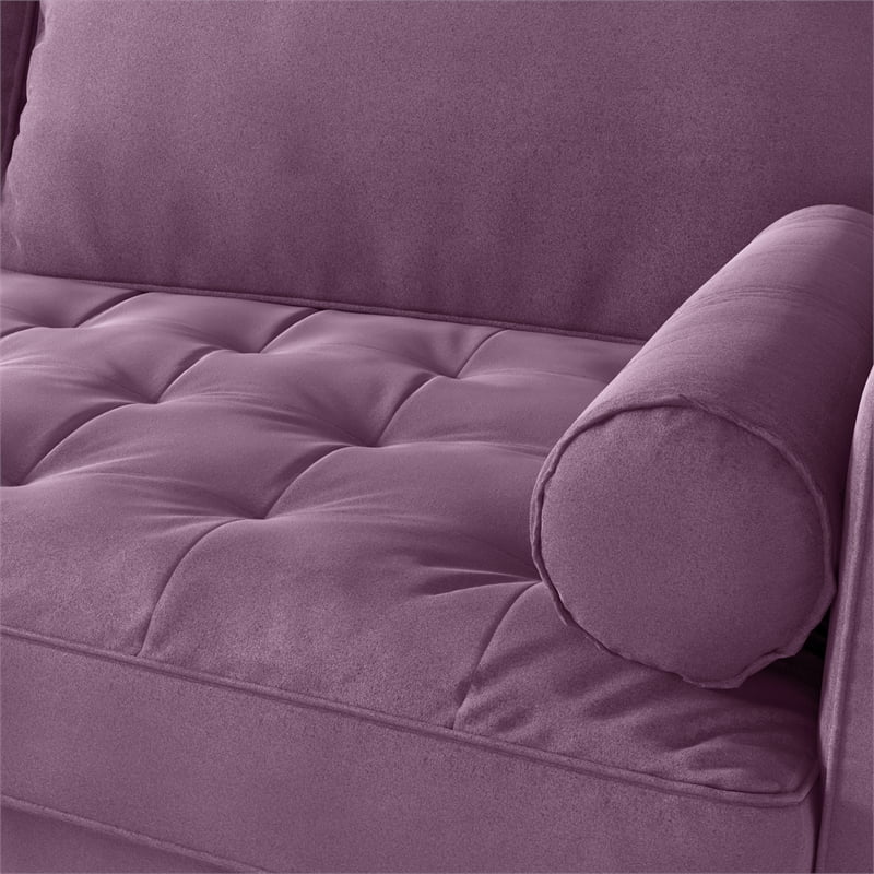 Purple Velvet Loveseat B42534
