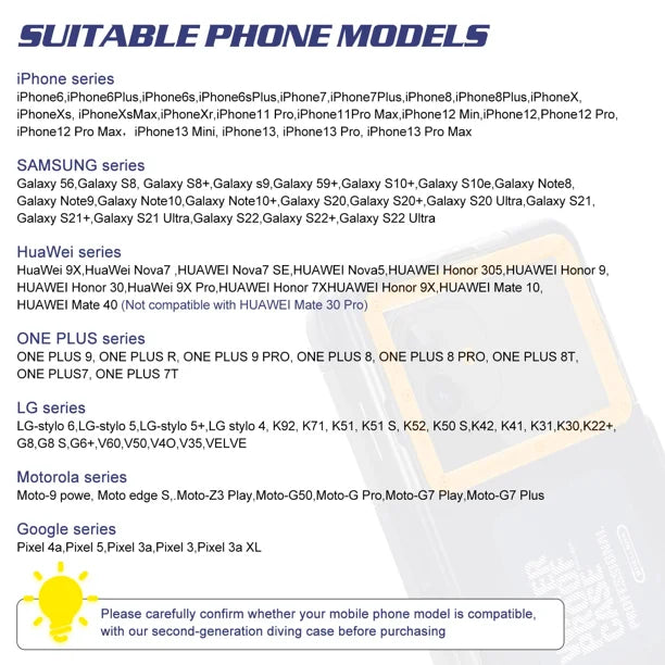 Waterproof Protective Case for Phones Up to 6.9 Inch H93329
