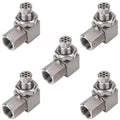 5 Pcs M18x1.5 90-Degree 304 Stainless Steel 02 Sensor Adapter M67136