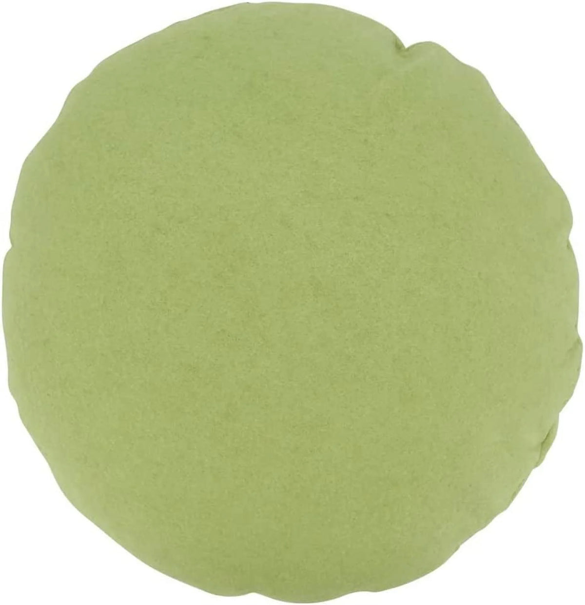 3D Petals Flower Filled Decorative Throw Pillow 16" Round Lime Floral Felt Accent Pillow E928