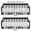 Black and White Microfiber Crib Rail-Guard Cover E546108