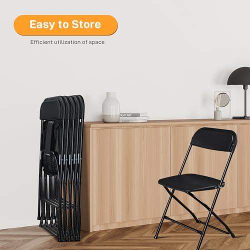 White 6pcs Folding Plastic Chair I99487