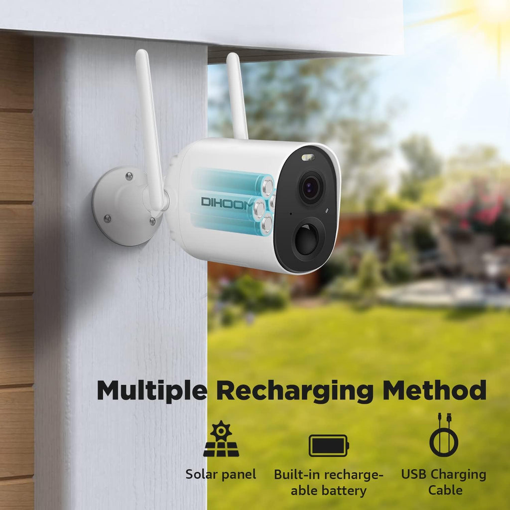 Rechargeable Battery Powered Security Camera with Color Night Vision V357474