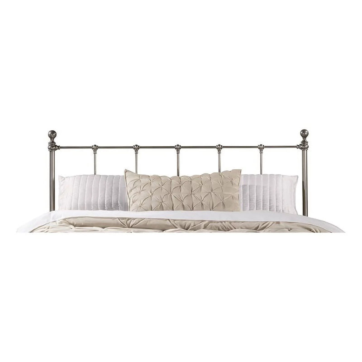 Queen Spindle Headboard in Black Steel J364