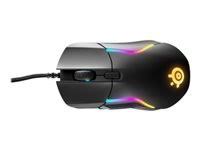 Matte Black Ergonomic Optical USB Mouse C1191