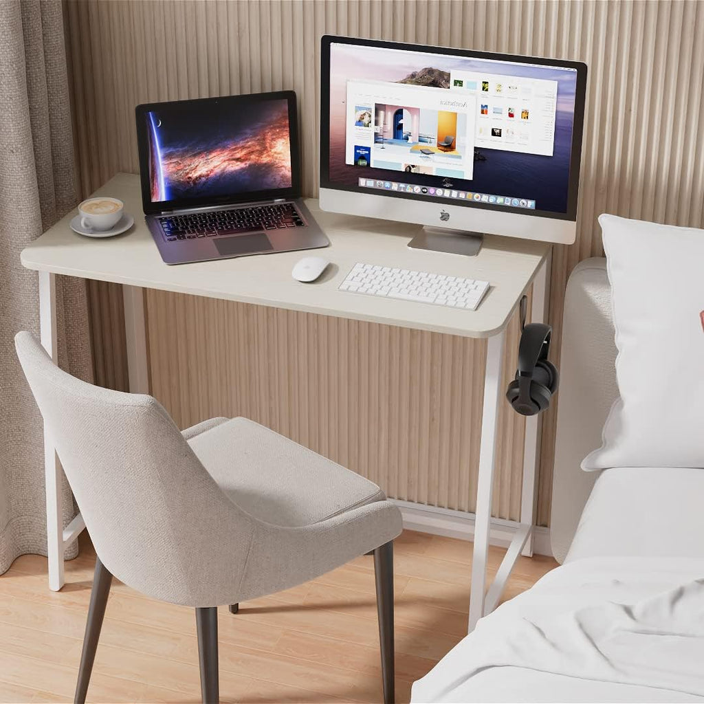 Folding Desk 31.5" Oak White I59460