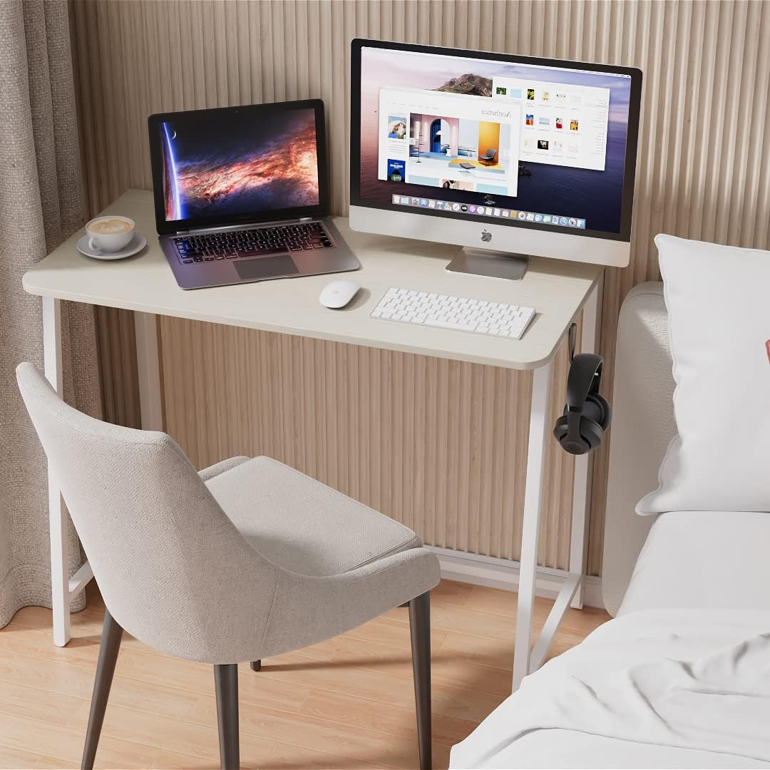 Folding Desk 31.5" Oak White I59460