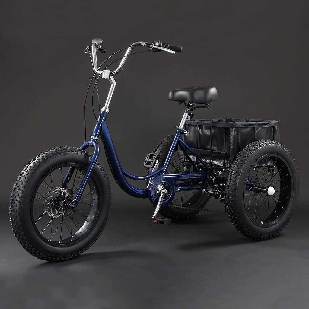 20" Fat Tire 7 Speed Three Wheel Adult Tricycle C5600