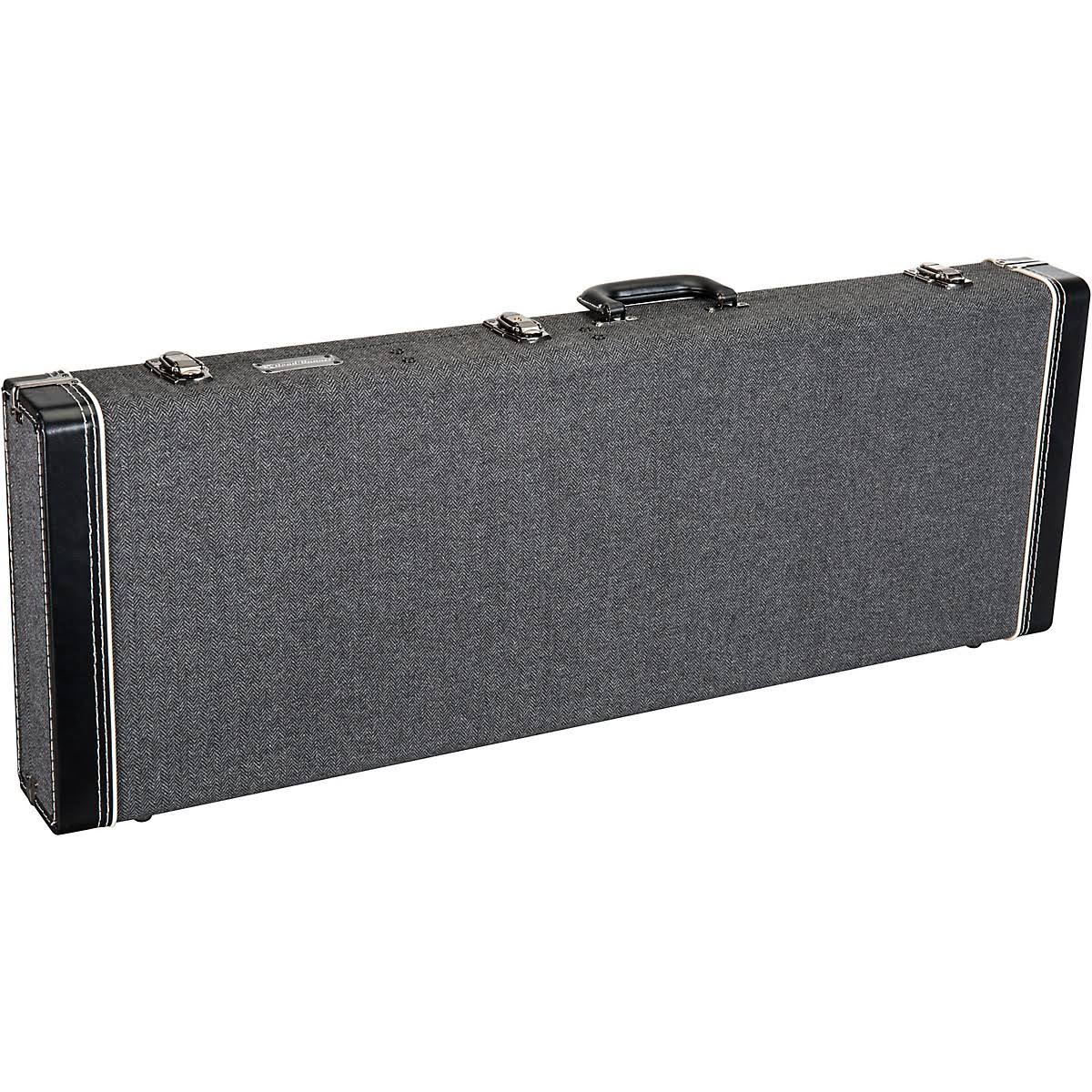 Wood Electric Guitar Case Black Tweed D84344