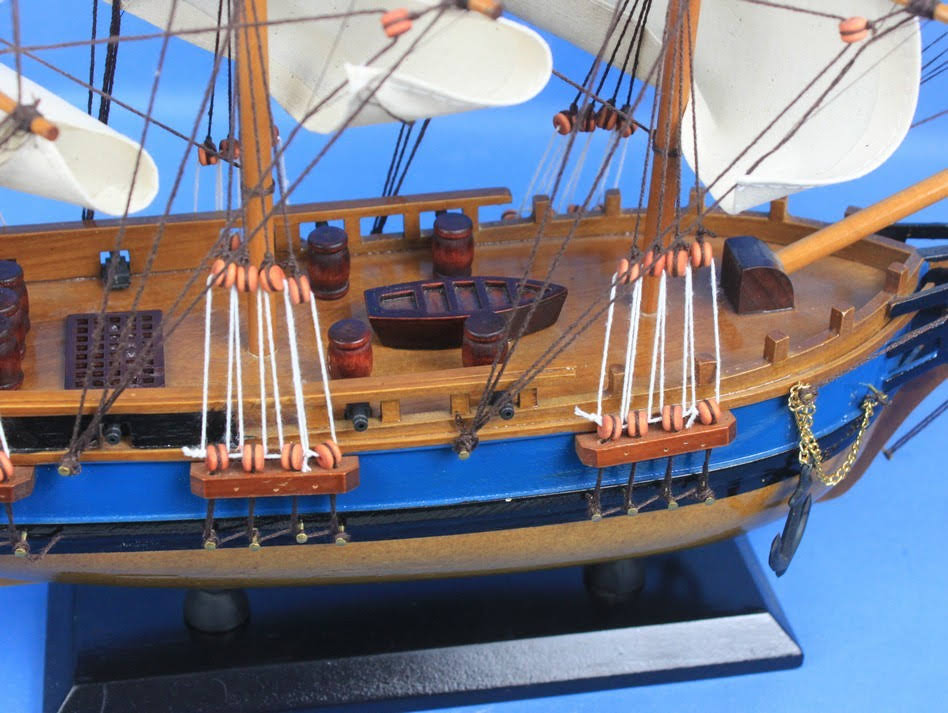 Wooden HMS Bounty Tall Model Ship I203