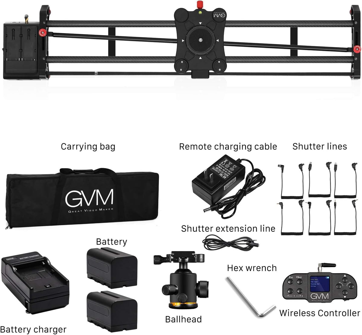 Carbon Fiber Motor Camera Slider I66838