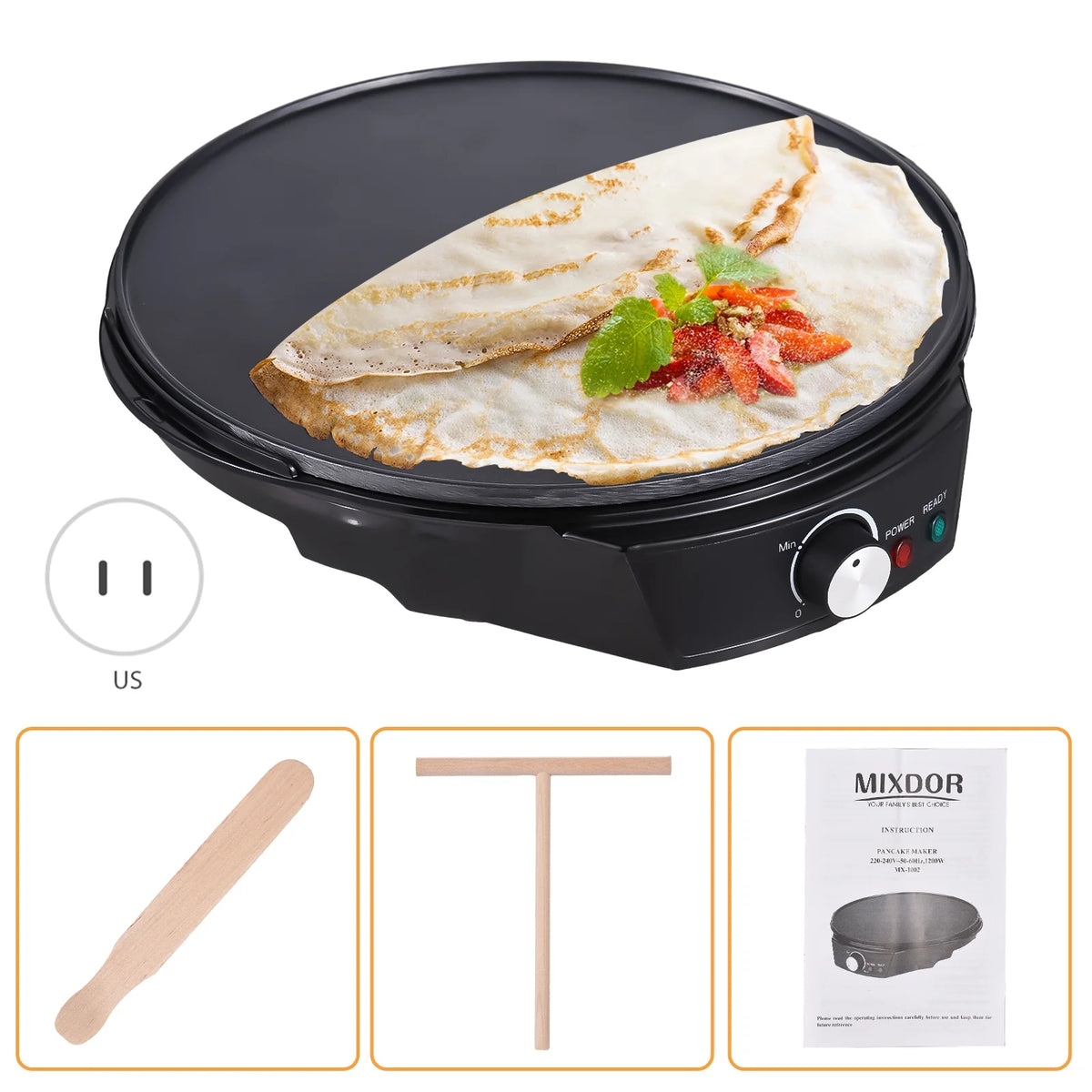 Electric Non-stick 1200W Pancake Maker G910
