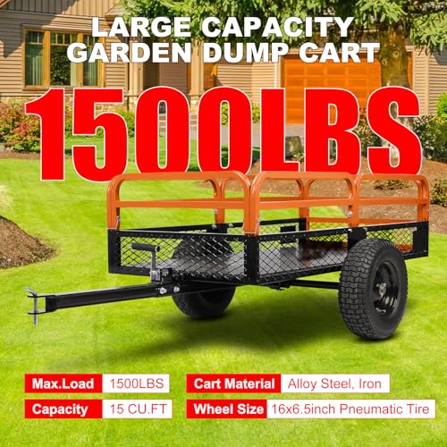 Heavy Duty Steel Utility Garden Cart with Removable Sides R843