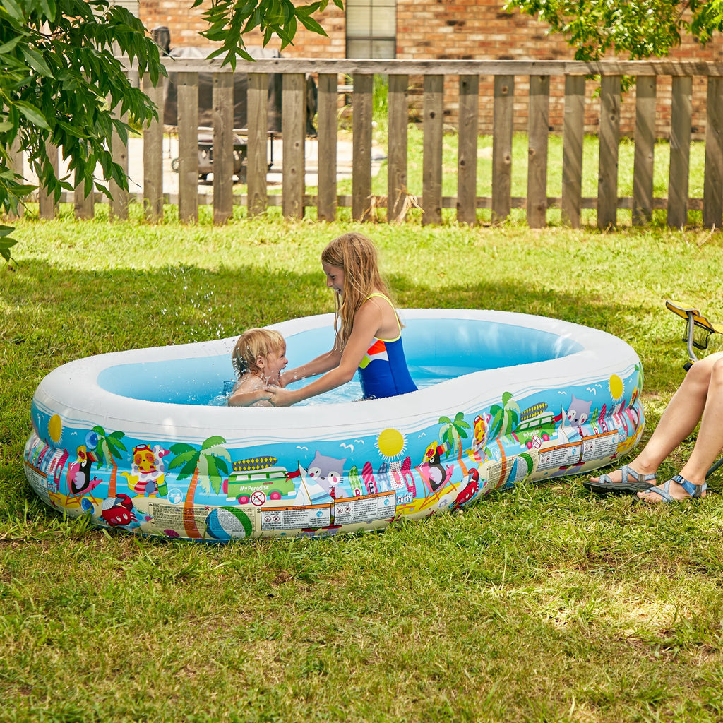 8.5ft x 5.25ft x 18in Inflatable Kid Pool G318790