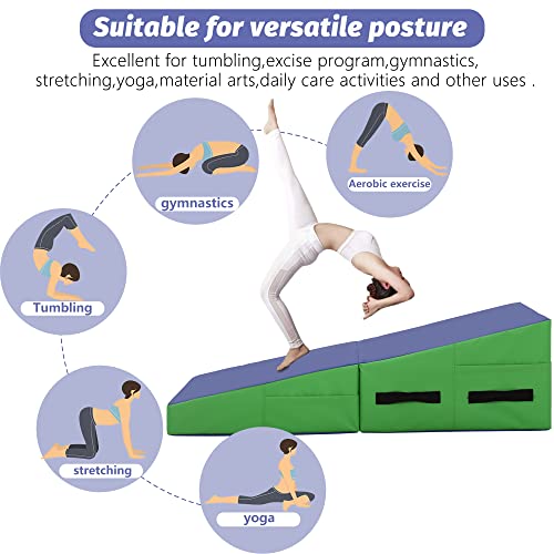 48"x24" Folding Incline Cheese Wedge Gymnastics Mat E5766