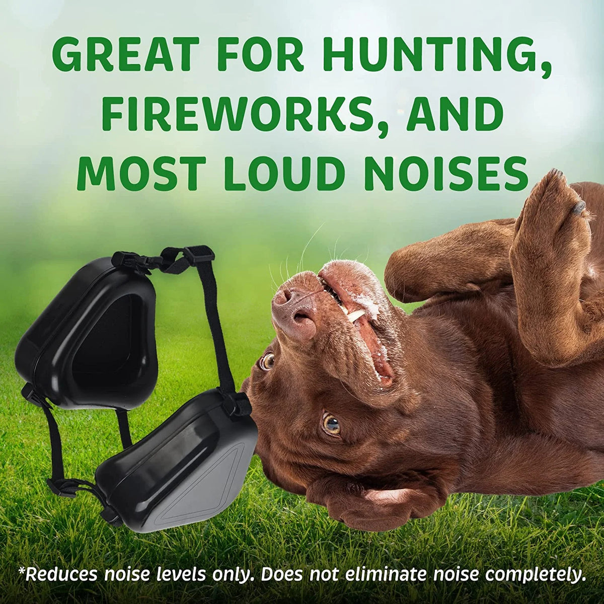 [2 Pack] Dog Ear Muffs for Hearing Protection M9390